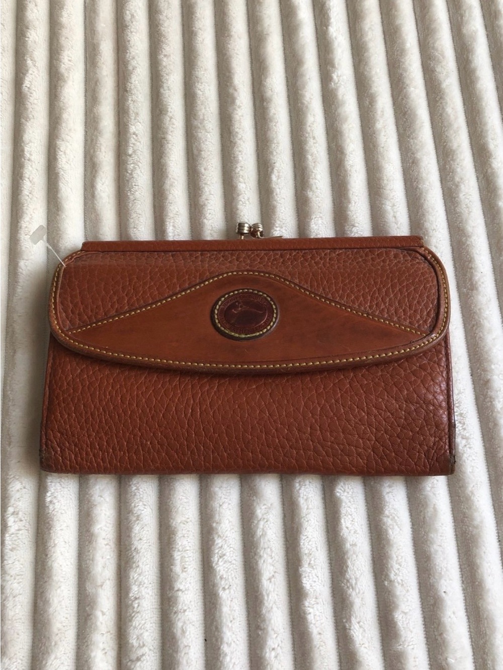 Women's Brown Leather Clutch Wallet